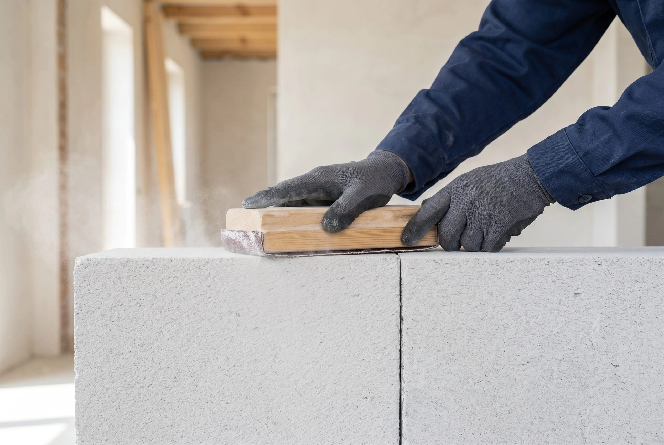 Шаг 7. Стачивание блоков